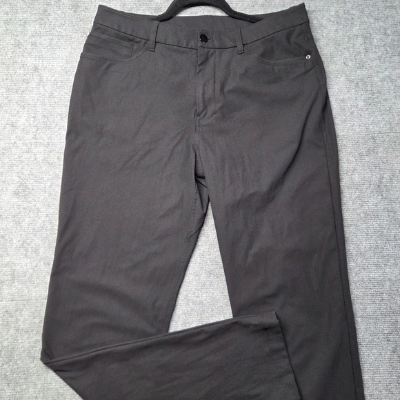 Lululemon Other - Lululemon Commission Pant Classic 32 Black Charcoal LM5AQMT.0 Mens Pants 32x32